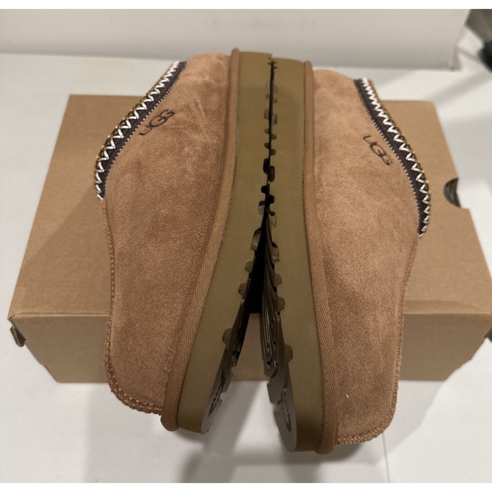 UGG Women Size 10 Tasman II Chestnut Braided Suede Slippers Shoes Cozy SN1174470 - Picture 7 of 14